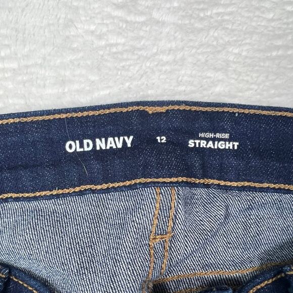 Old Navy High-Rise Straight Jeans Size 12 - Picture 5 of 9
